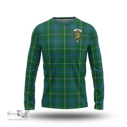 ScotsTee Shop Scottish Hay Hunting Clan Crest Tartan Long Sleeve T Shirt