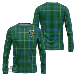 ScotsTee Shop Scottish Hay Hunting Clan Crest Tartan Long Sleeve T Shirt