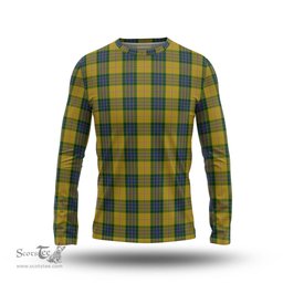ScotsTee Shop Scottish Fraser Yellow Clan Tartan Long Sleeve T Shirt