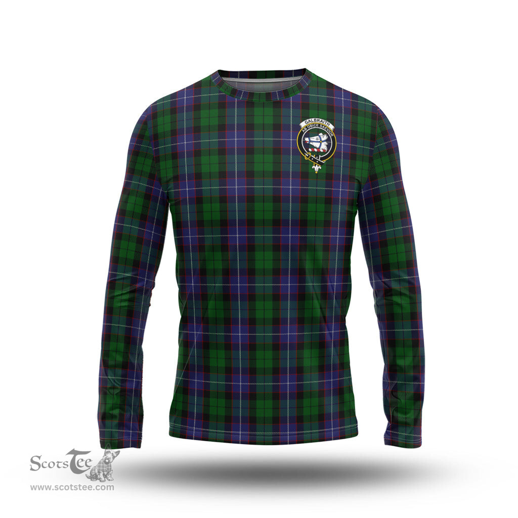 ScotsTee Shop Scottish Galbraith Clan Crest Tartan Long Sleeve T Shirt