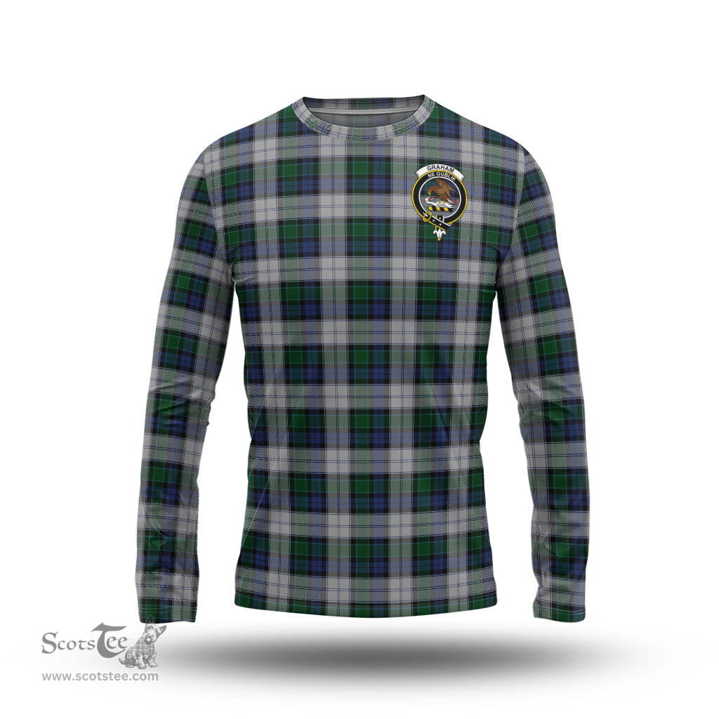 ScotsTee Shop Scottish Graham Dress Clan Crest Tartan Long Sleeve T Shirt