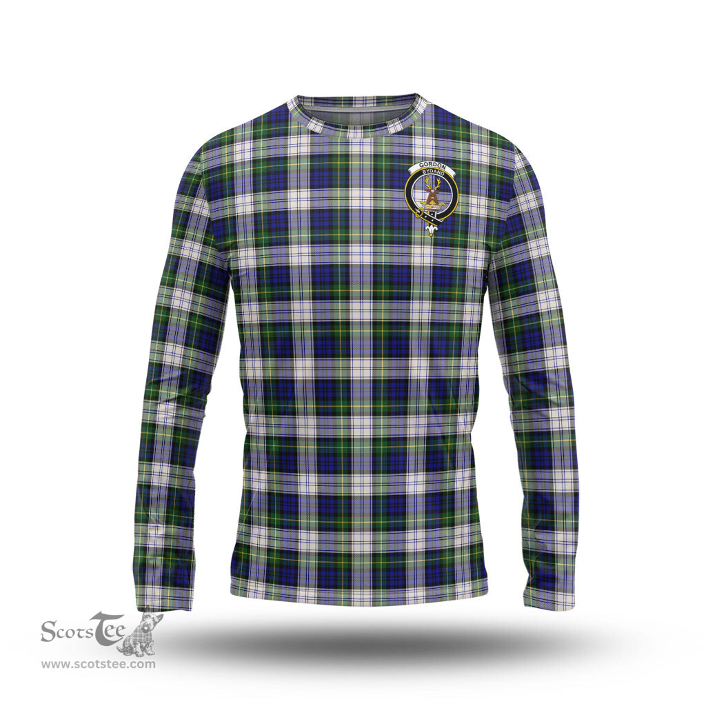 ScotsTee Shop Scottish Gordon Dress Modern Clan Crest Tartan Long Sleeve T Shirt
