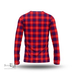 ScotsTee Shop Scottish Hamilton Modern Clan Crest Tartan Long Sleeve T Shirt