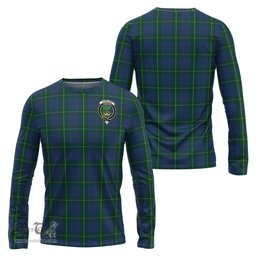 ScotsTee Shop Scottish Hamilton Hunting Clan Crest Tartan Long Sleeve T Shirt