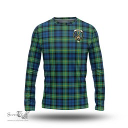 ScotsTee Shop Scottish Gordon Ancient Clan Crest Tartan Long Sleeve T Shirt