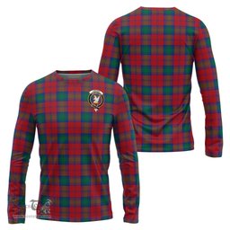 ScotsTee Shop Scottish Lindsay Modern Clan Crest Tartan Long Sleeve T Shirt