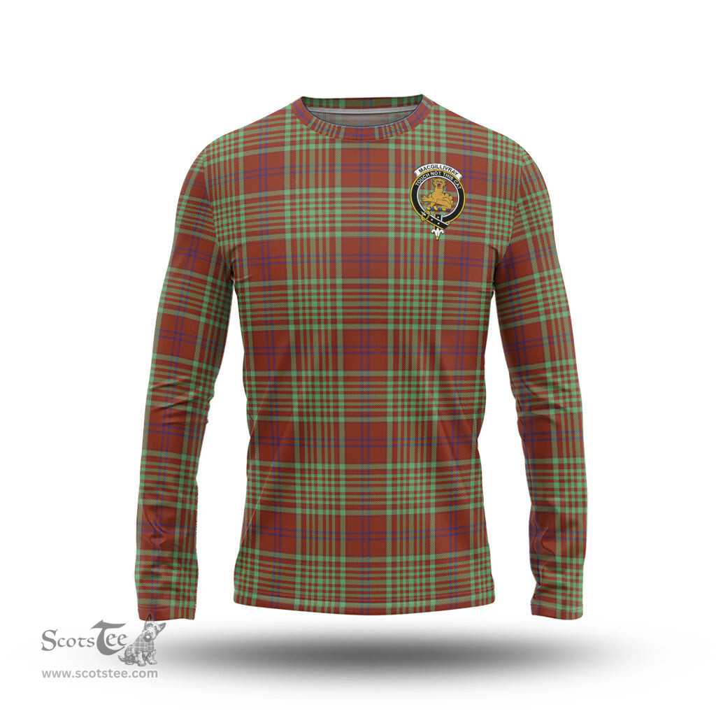 ScotsTee Shop Scottish MacGillivray Hunting Ancient Clan Crest Tartan Long Sleeve T Shirt