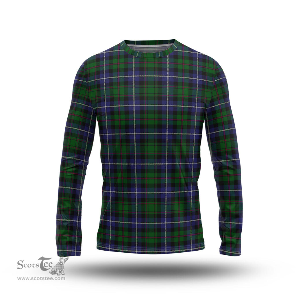 ScotsTee Shop Scottish MacRow Hunting Clan Tartan Long Sleeve T Shirt