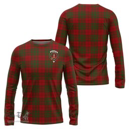 ScotsTee Shop Scottish MacAlister of Glenbarr Clan Crest Tartan Long Sleeve T Shirt