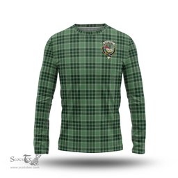 ScotsTee Shop Scottish MacDonald Lord of the Isles Hunting Clan Crest Tartan Long Sleeve T Shirt