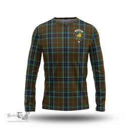 ScotsTee Shop Scottish MacTavish Hunting Clan Crest Tartan Long Sleeve T Shirt