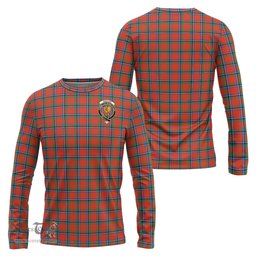 ScotsTee Shop Scottish Sinclair Ancient Clan Crest Tartan Long Sleeve T Shirt