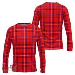 ScotsTee Shop Scottish Rose Modern Clan Tartan Long Sleeve T Shirt