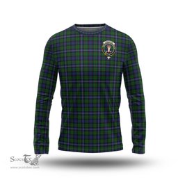 ScotsTee Shop Scottish Robertson Hunting Clan Crest Tartan Long Sleeve T Shirt