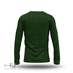 ScotsTee Shop Scottish MacAlpin Modern Clan Crest Tartan Long Sleeve T Shirt