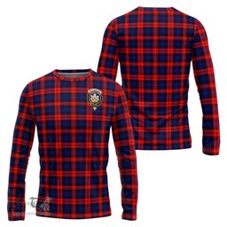 ScotsTee Shop Scottish MacLachlan Modern Clan Crest Tartan Long Sleeve T Shirt