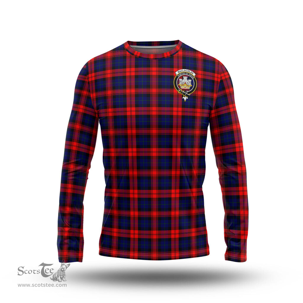 ScotsTee Shop Scottish MacLachlan Modern Clan Crest Tartan Long Sleeve T Shirt