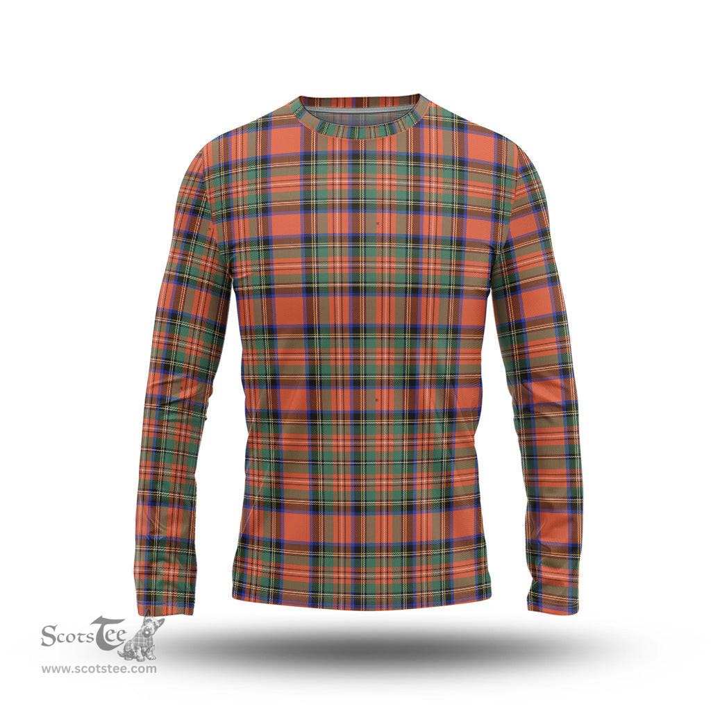 ScotsTee Shop Scottish Stewart Royal Ancient Clan Tartan Long Sleeve T Shirt