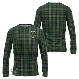 ScotsTee Shop Scottish Scott Green Clan Crest Tartan Long Sleeve T Shirt