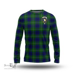 ScotsTee Shop Scottish Oliphant Modern Clan Crest Tartan Long Sleeve T Shirt