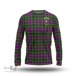 ScotsTee Shop Scottish Taylor Clan Crest Tartan Long Sleeve T Shirt