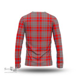 ScotsTee Shop Scottish Moubray Clan Crest Tartan Long Sleeve T Shirt