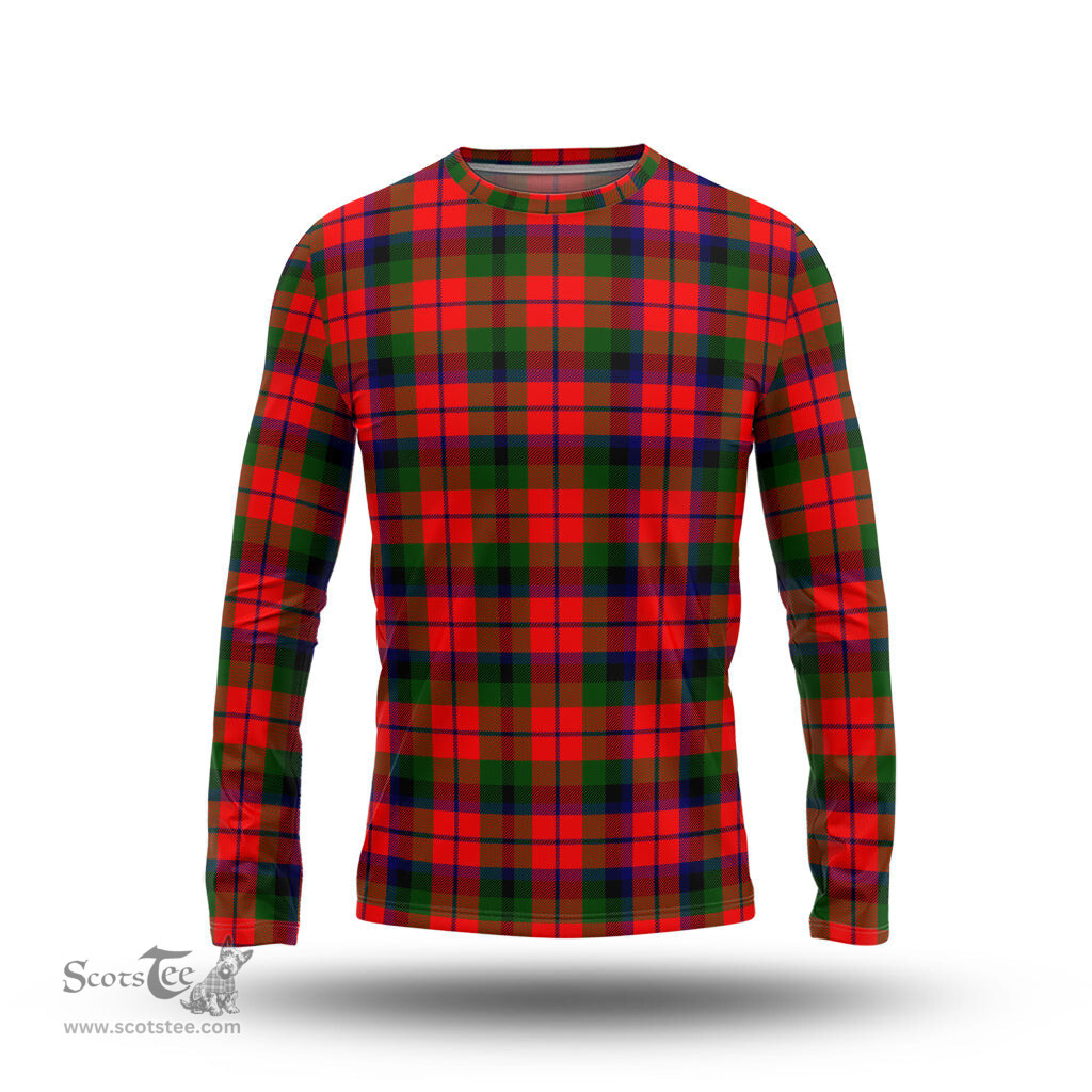 ScotsTee Shop Scottish MacNaughton Modern Clan Tartan Long Sleeve T Shirt