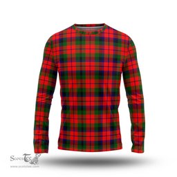ScotsTee Shop Scottish MacNaughton Modern Clan Tartan Long Sleeve T Shirt