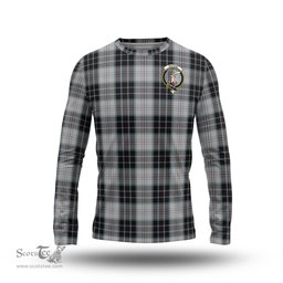 ScotsTee Shop Scottish MacRae Dress Clan Crest Tartan Long Sleeve T Shirt