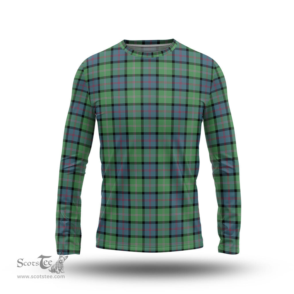 ScotsTee Shop Scottish MacThomas Ancient Clan Tartan Long Sleeve T Shirt