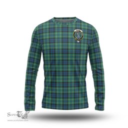 ScotsTee Shop Scottish MacNeil of Colonsay Ancient Clan Crest Tartan Long Sleeve T Shirt