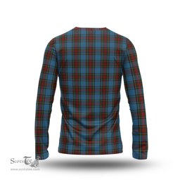 ScotsTee Shop Scottish Stewart Royal Blue Clan Crest Tartan Long Sleeve T Shirt