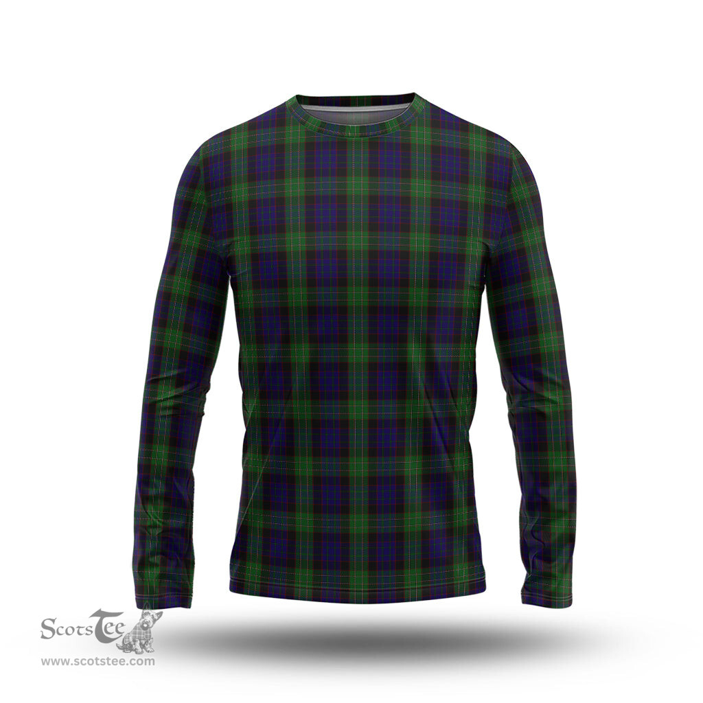 ScotsTee Shop Scottish Nicolson Green Hunting Clan Tartan Long Sleeve T Shirt