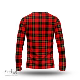 ScotsTee Shop Scottish Wallace Hunting Red Clan Crest Tartan Long Sleeve T Shirt