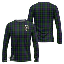 ScotsTee Shop Scottish Murray of Atholl Clan Crest Tartan Long Sleeve T Shirt