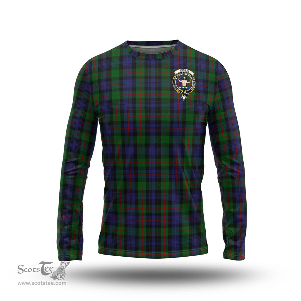 ScotsTee Shop Scottish Murray of Atholl Clan Crest Tartan Long Sleeve T Shirt
