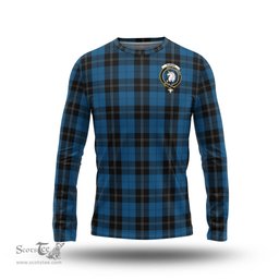 ScotsTee Shop Scottish Ramsay Blue Hunting Clan Crest Tartan Long Sleeve T Shirt