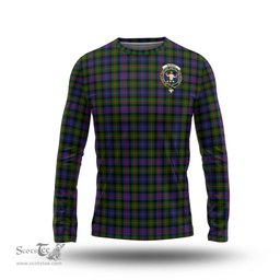 ScotsTee Shop Scottish Murray of Atholl Modern Clan Crest Tartan Long Sleeve T Shirt