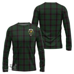 ScotsTee Shop Scottish Sinclair Hunting Clan Crest Tartan Long Sleeve T Shirt