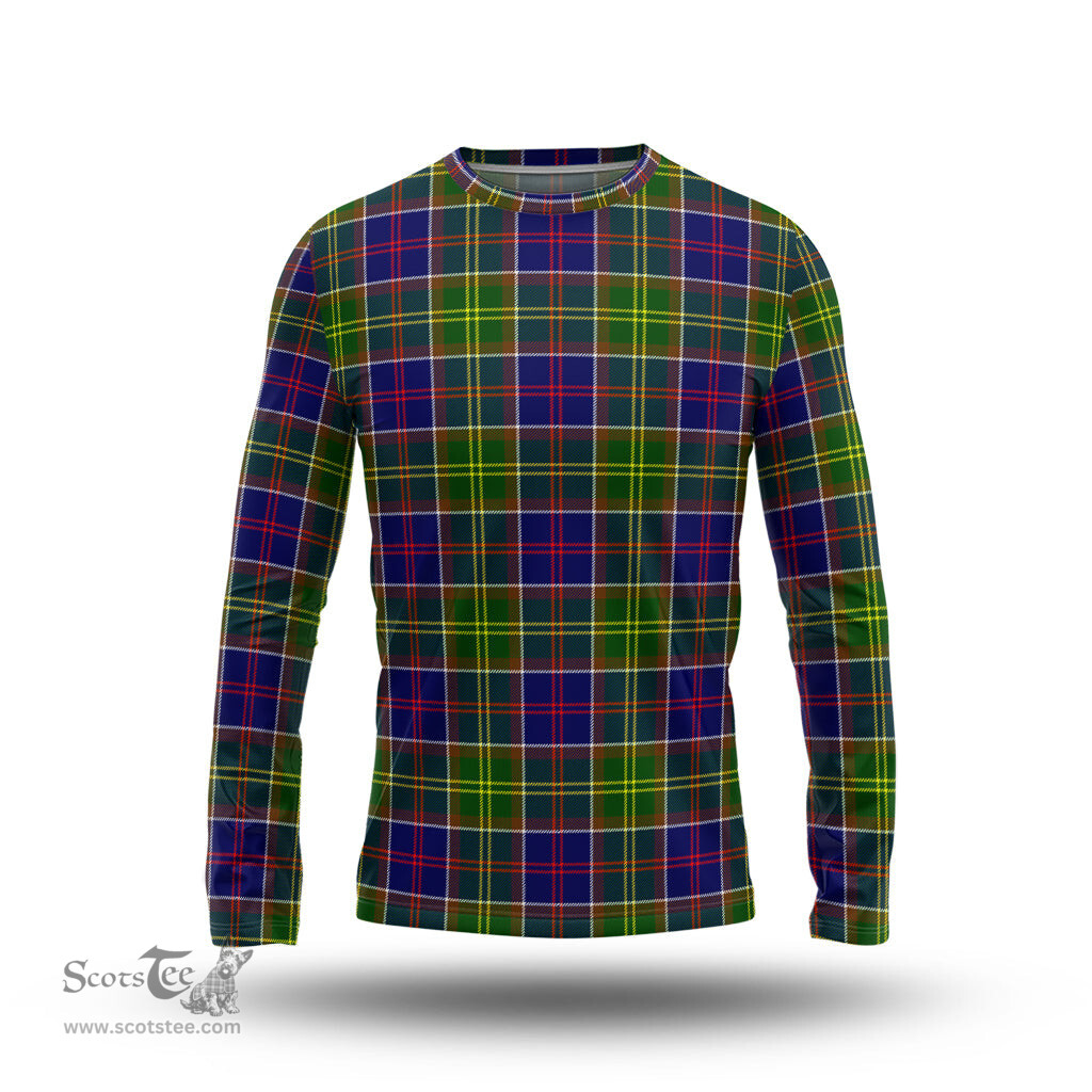 ScotsTee Shop Scottish Whitefoord modern Clan Tartan Long Sleeve T Shirt