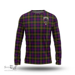 ScotsTee Shop Scottish MacDonell of Glengarry Modern Clan Crest Tartan Long Sleeve T Shirt