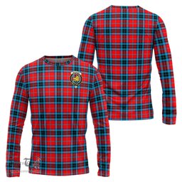 ScotsTee Shop Scottish MacTavish Modern Clan Crest Tartan Long Sleeve T Shirt