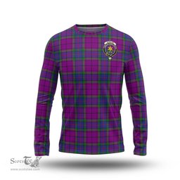 ScotsTee Shop Scottish Wardlaw Modern Clan Crest Tartan Long Sleeve T Shirt
