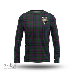 ScotsTee Shop Scottish MacLachlan Hunting Clan Crest Tartan Long Sleeve T Shirt