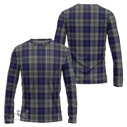 ScotsTee Shop Scottish Napier Clan Tartan Long Sleeve T Shirt