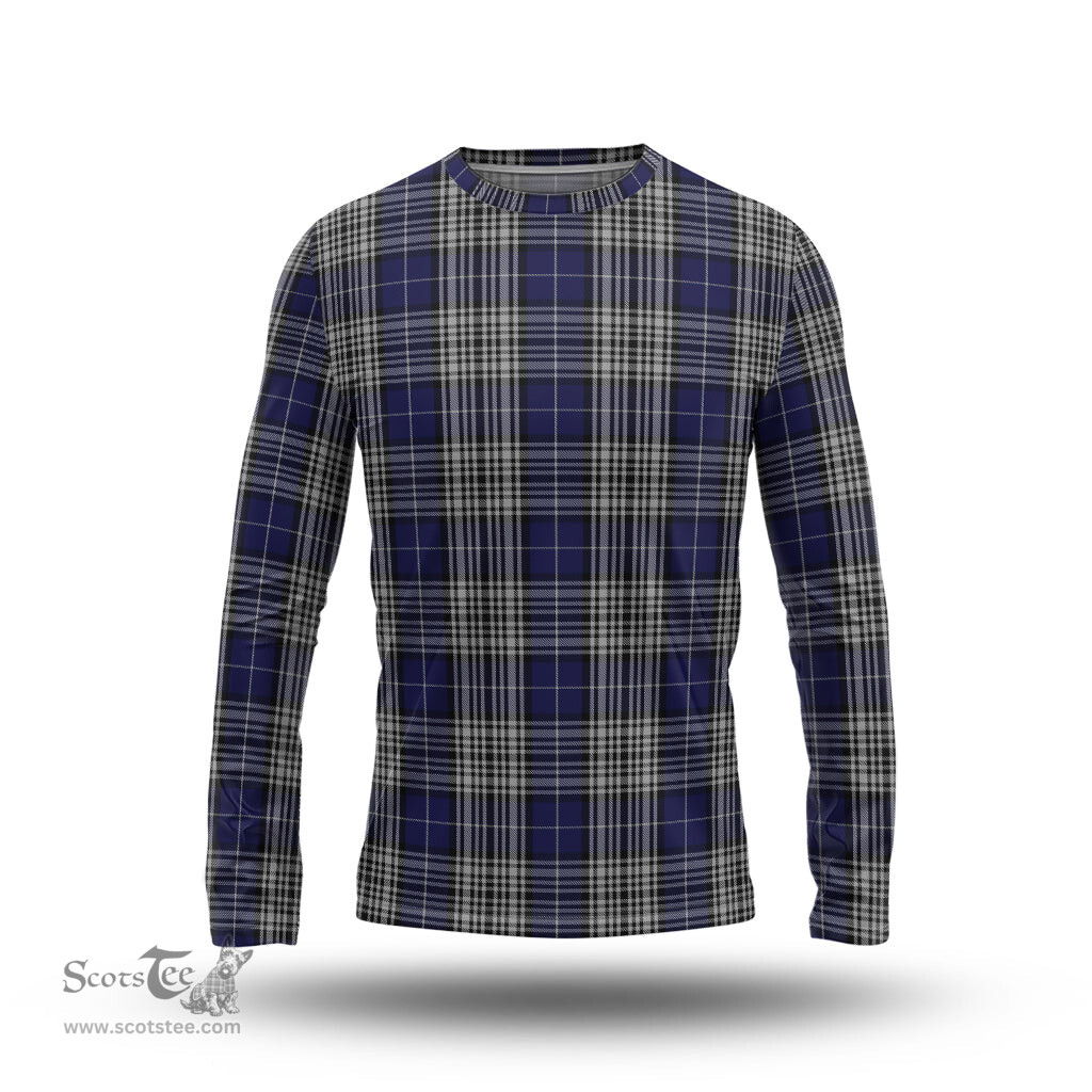 ScotsTee Shop Scottish Napier Clan Tartan Long Sleeve T Shirt