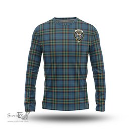 ScotsTee Shop Scottish Ralston UK Clan Crest Tartan Long Sleeve T Shirt