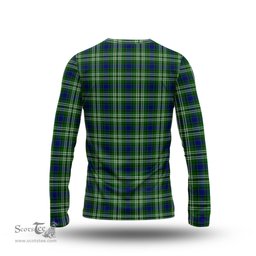 ScotsTee Shop Scottish Purves Clan Crest Tartan Long Sleeve T Shirt
