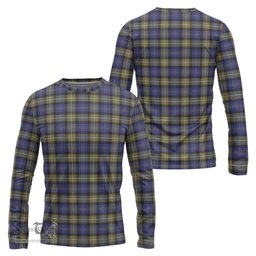 ScotsTee Shop Scottish Rennie Clan Tartan Long Sleeve T Shirt