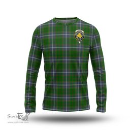 ScotsTee Shop Scottish Pringle Clan Crest Tartan Long Sleeve T Shirt